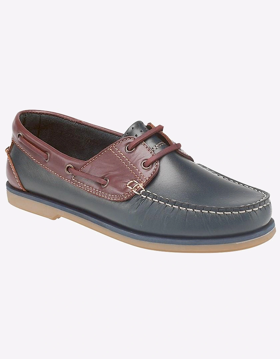 Dek Saltburn Moc Mens Navy/Brown