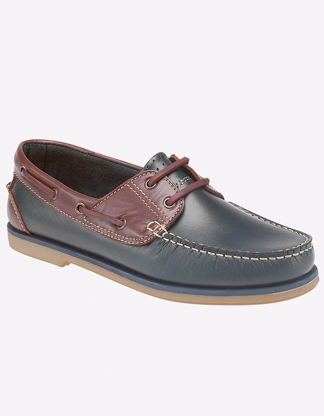 Dek Saltburn Moc Mens Navy/Brown