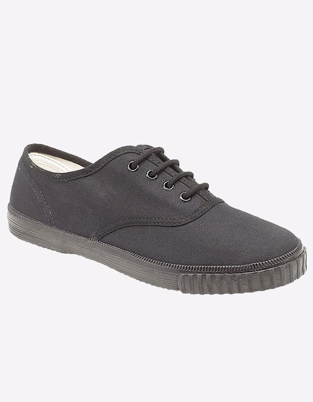 Dek Portland Plimsol Mens Black