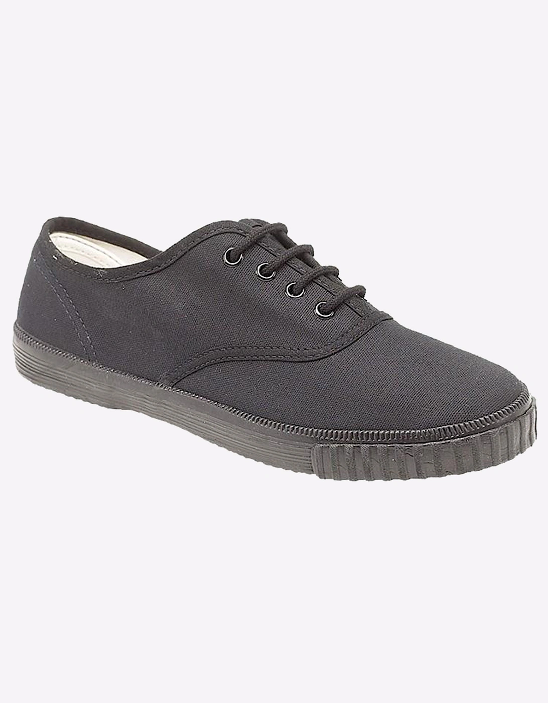 Dek Portland Plimsol Mens Black