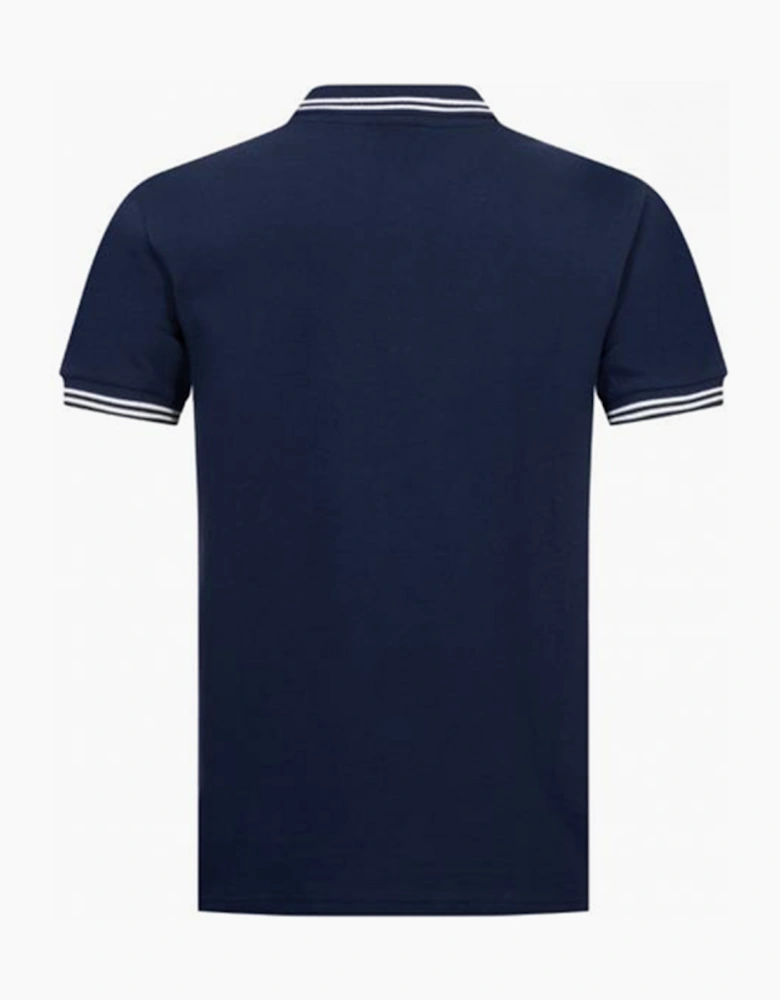 Ellesse Dioran Tipped Mens Polo Shirt Navy