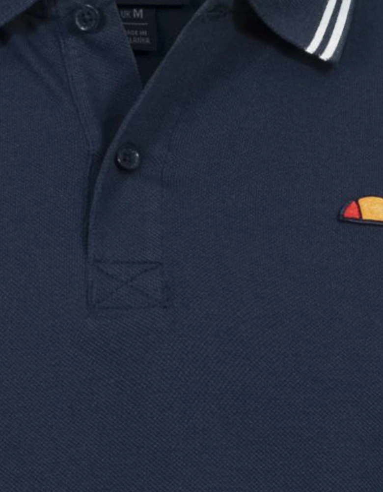 Ellesse Dioran Tipped Mens Polo Shirt Navy