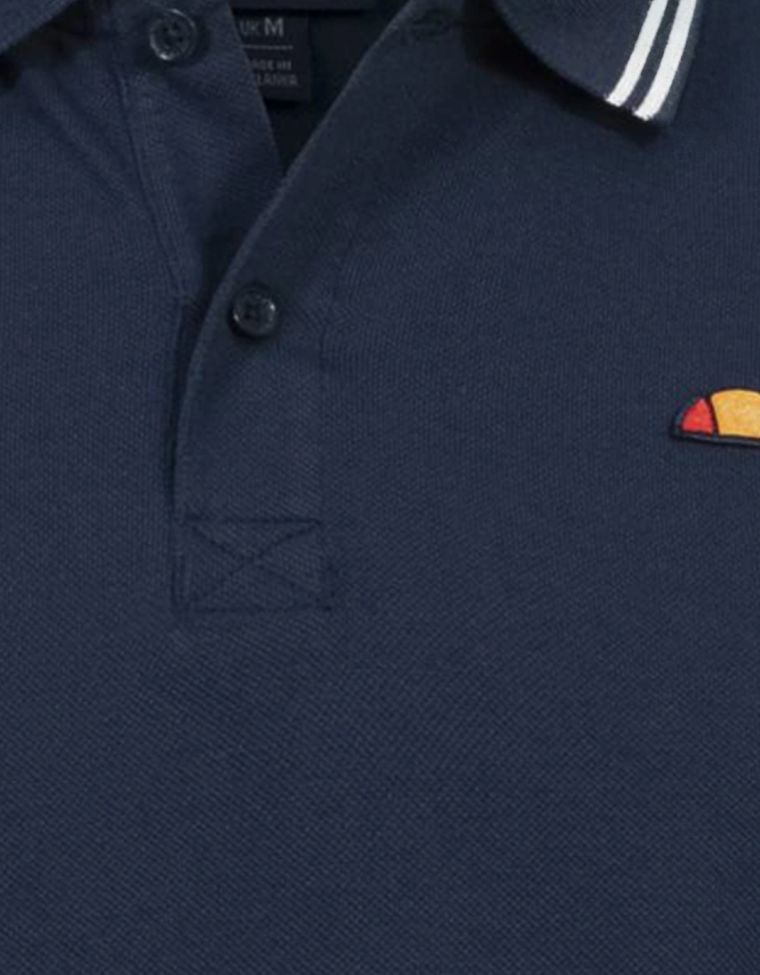 Ellesse Dioran Tipped Mens Polo Shirt Navy