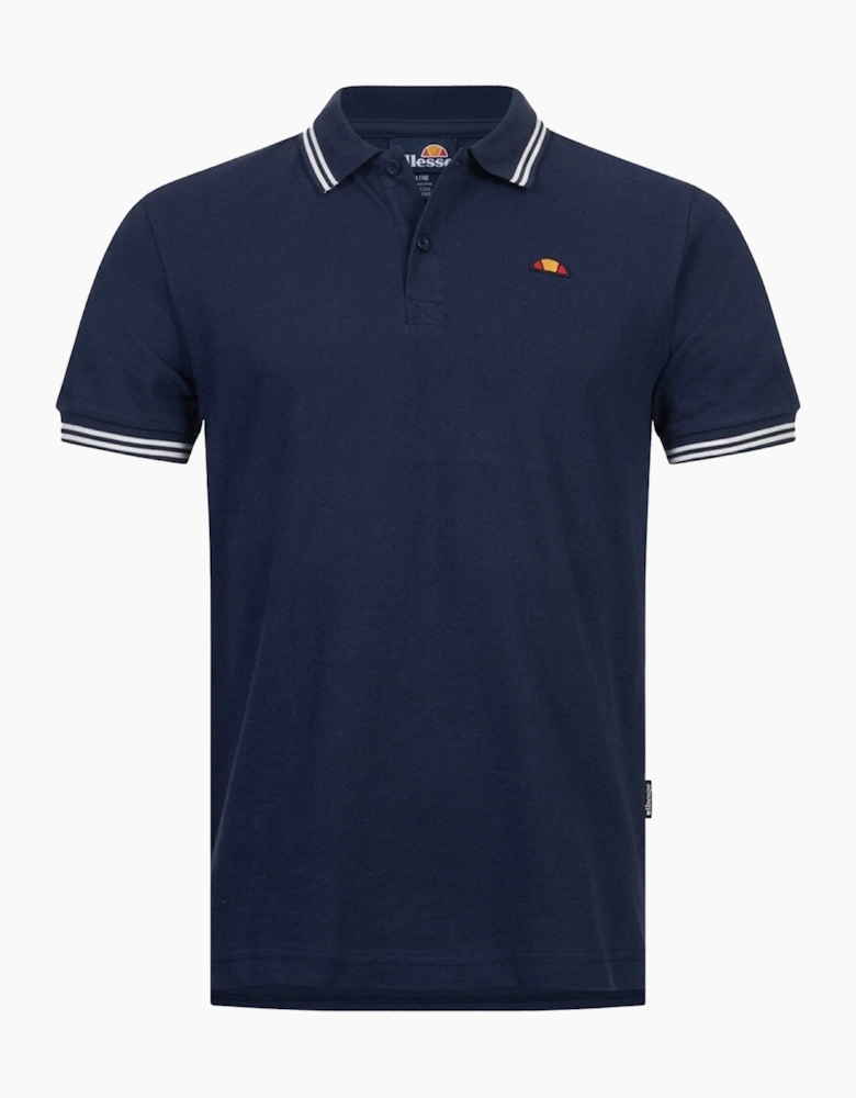 Ellesse Dioran Tipped Mens Polo Shirt Navy
