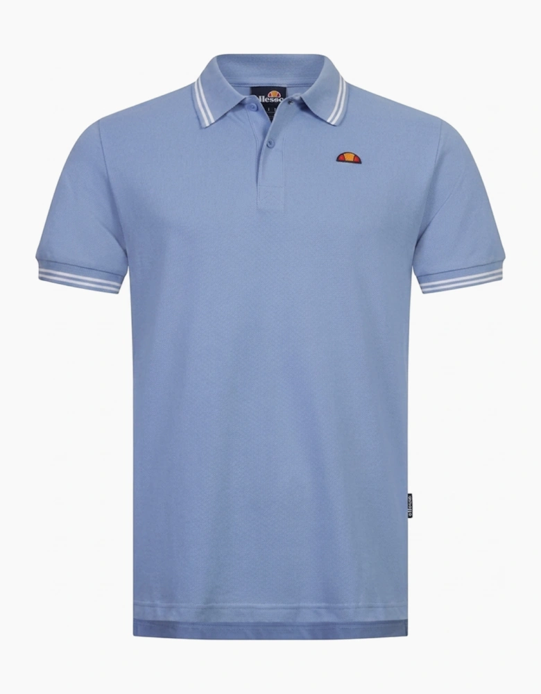 Ellesse Dioran Tipped Mens Polo Shirt Light Blue