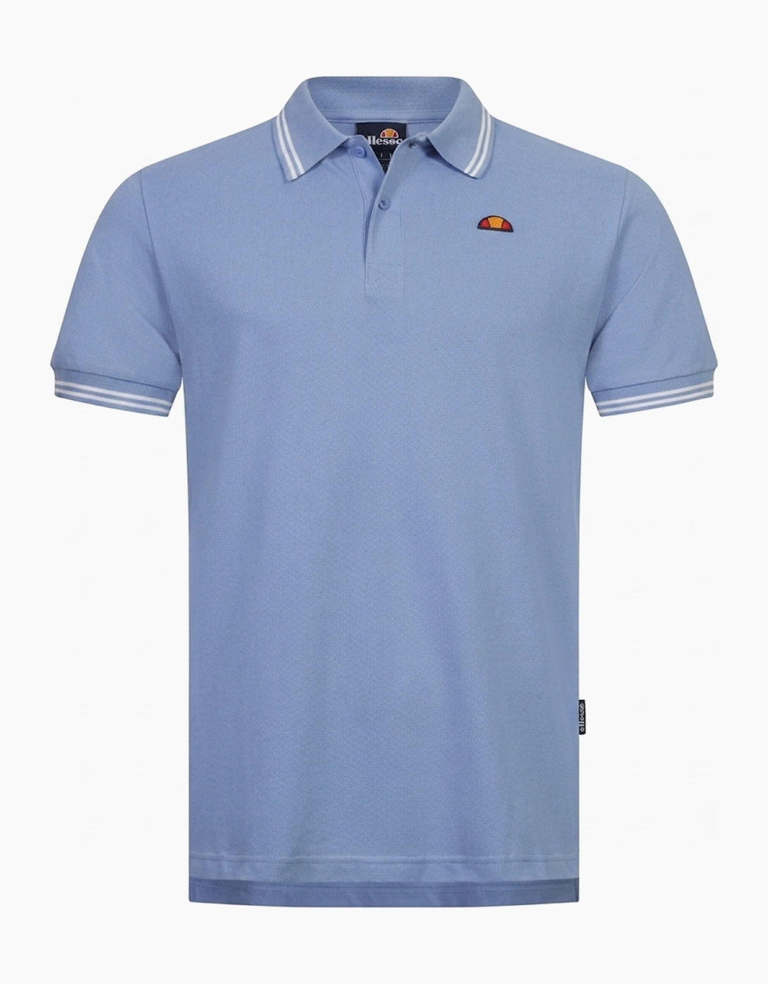 Ellesse Dioran Tipped Mens Polo Shirt Light Blue