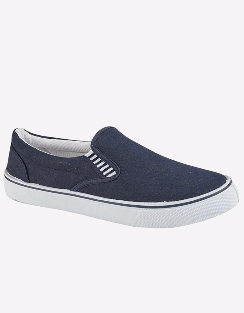 Dek Yachtsman Mens Slip-On Navy Blue