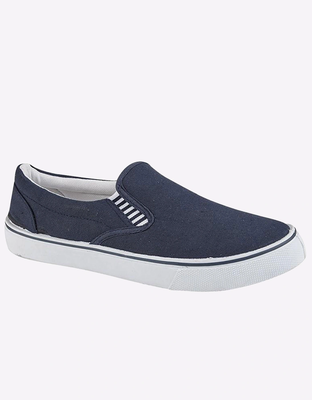 Dek Yachtsman Mens Slip-On Navy Blue