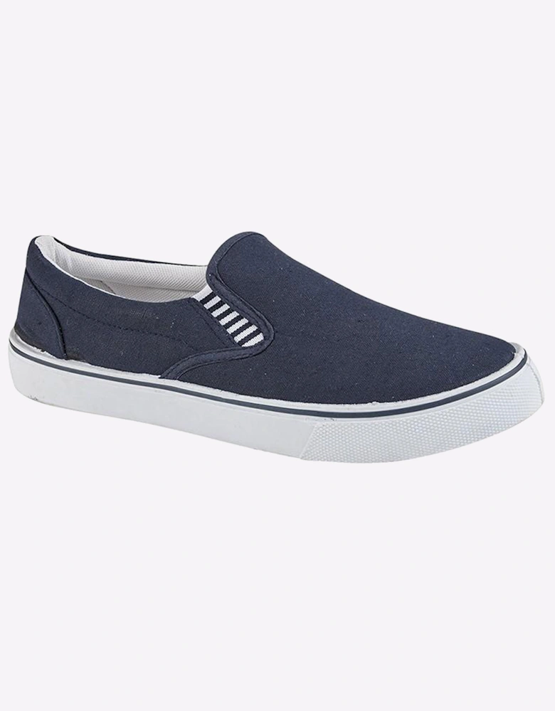 Dek Yachtsman Mens Slip-On Navy Blue