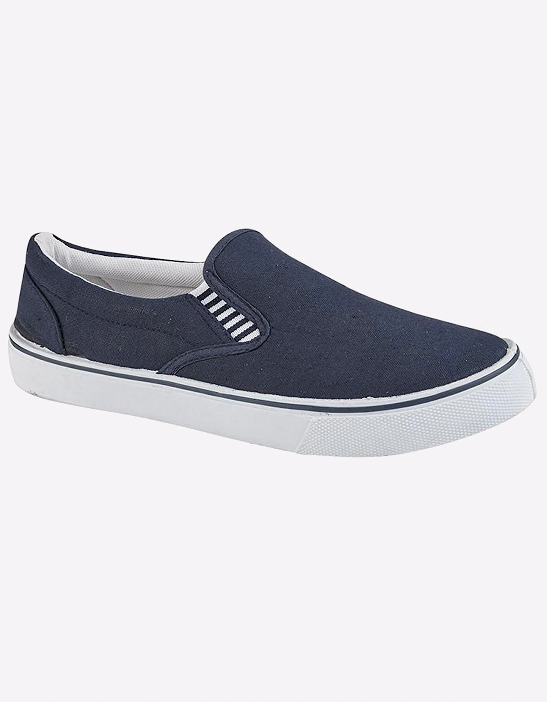 Dek Yachtsman Mens Slip-On Navy Blue