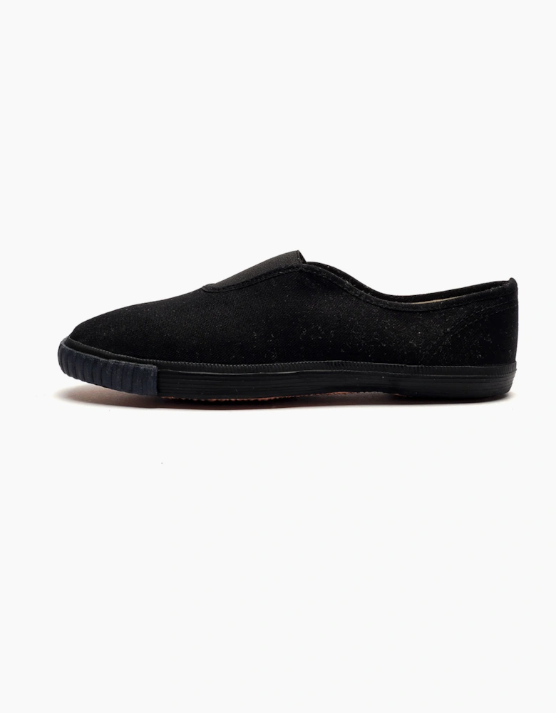Dek Portland Slip-On Plimsols Junior Black