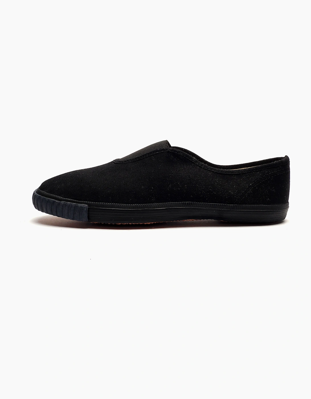 Dek Portland Slip-On Plimsols Junior Black