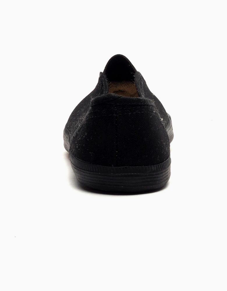 Dek Portland Slip-On Plimsols Junior Black