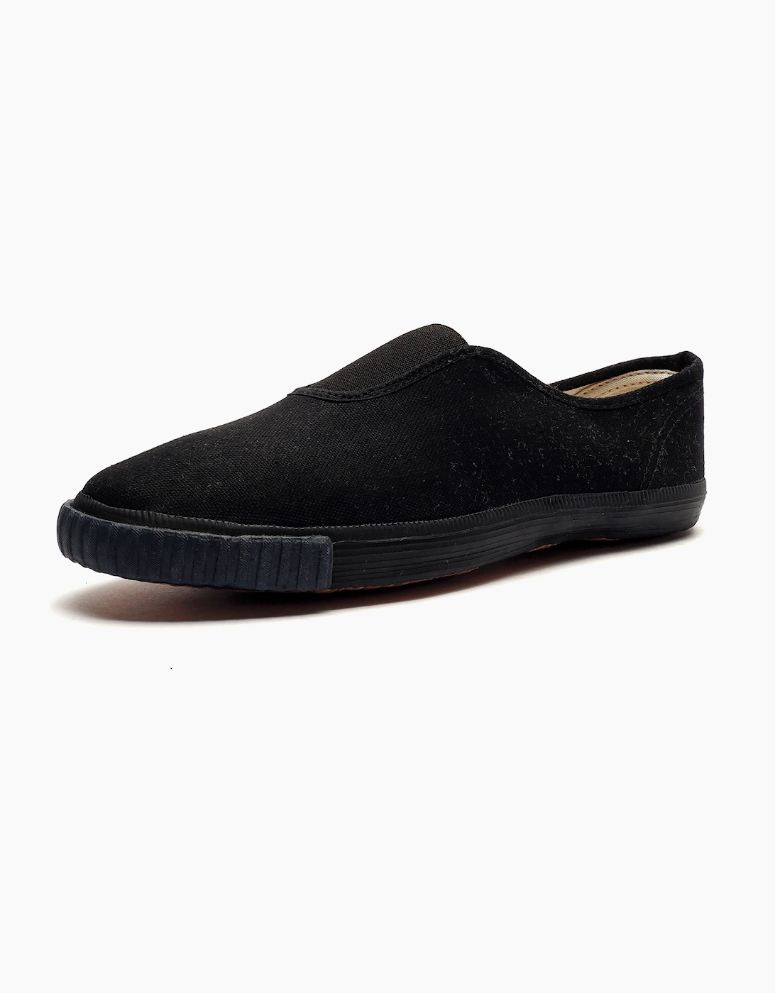 Dek Portland Slip-On Plimsols Junior Black