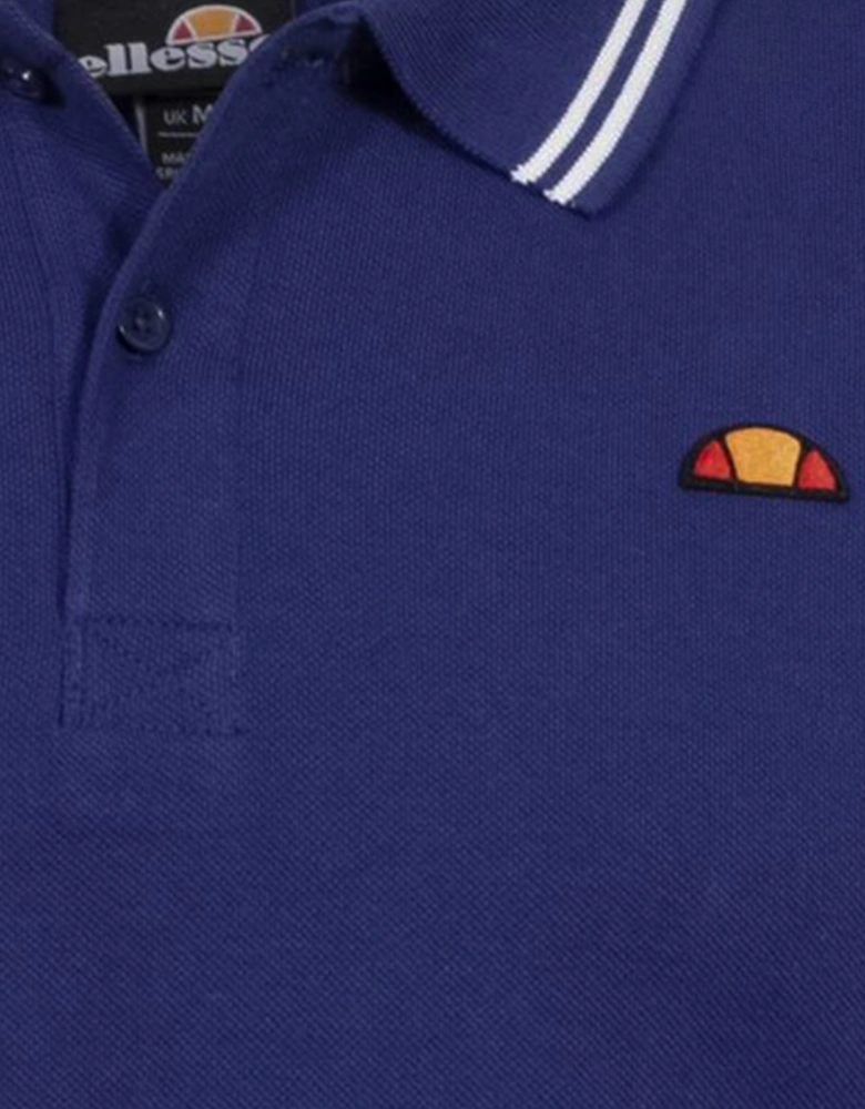 Ellesse Dioran Tipped Mens Polo Shirt Blue