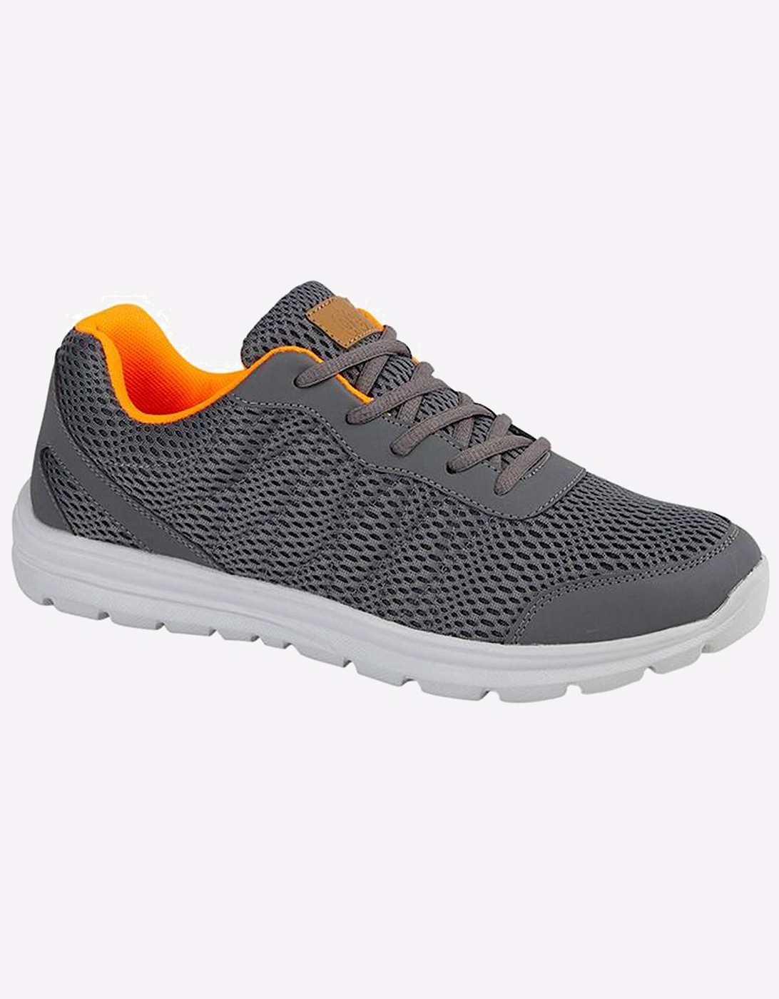 Dek Hyde Park Memory Foam Mens Grey/Orange