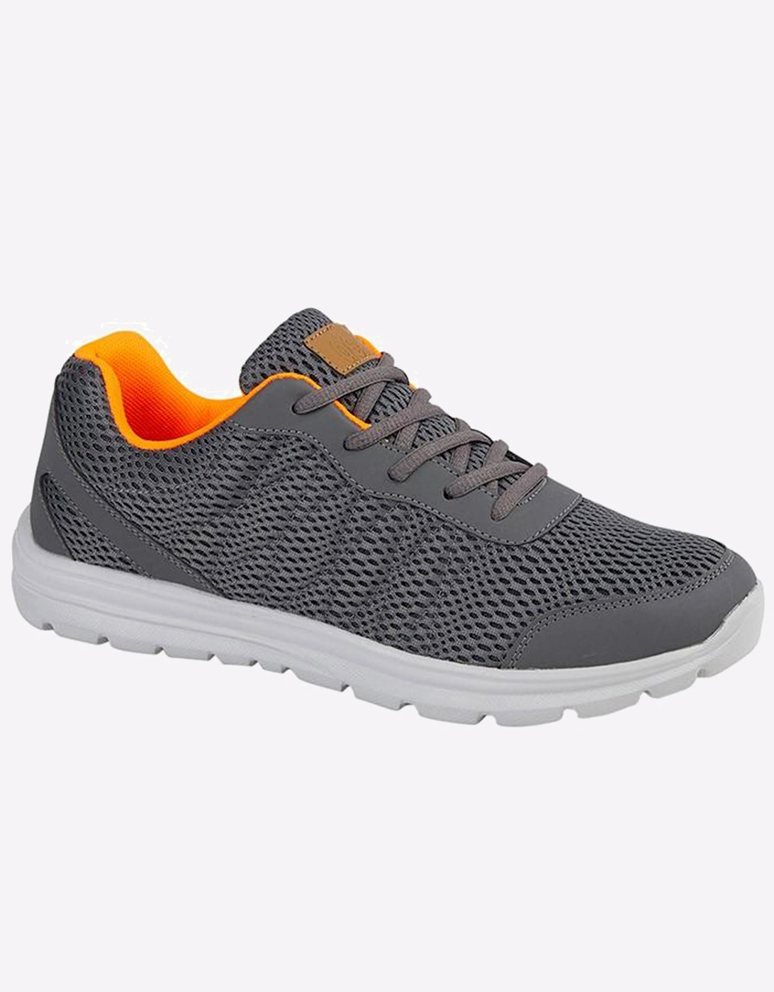 Dek Hyde Park Memory Foam Mens Grey/Orange