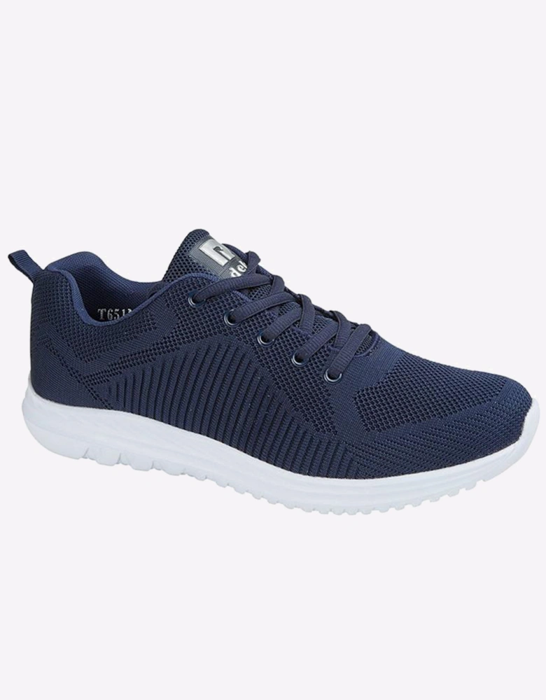 Dek Freeways Memory Foam Trainers Navy