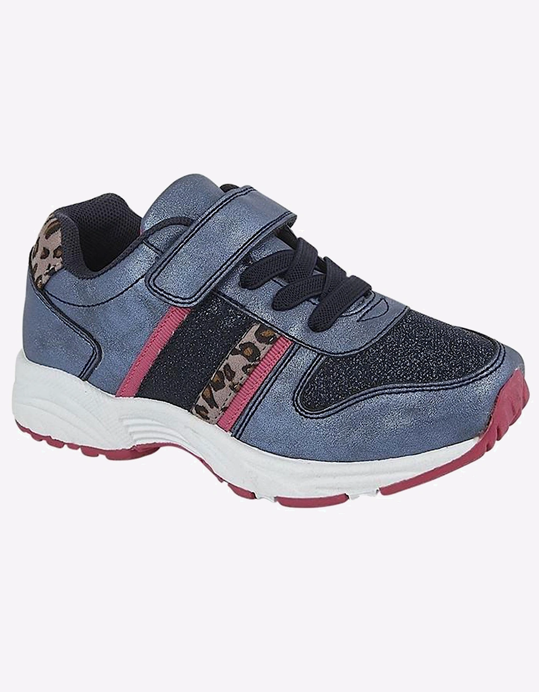 Dek Pacific Junior Girls Trainers Metallic Blue/Ocelot