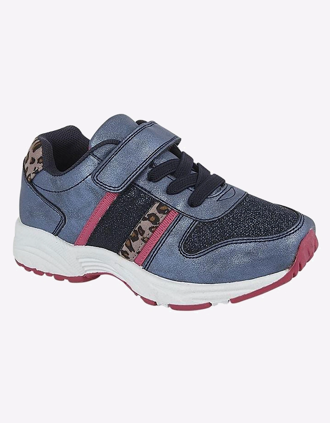 Dek Pacific Junior Girls Trainers Metallic Blue/Ocelot