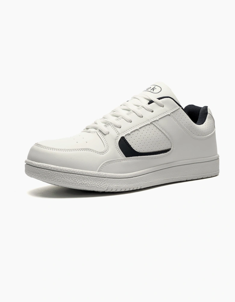 Dek Euston Mens Trainers White/Navy Blue