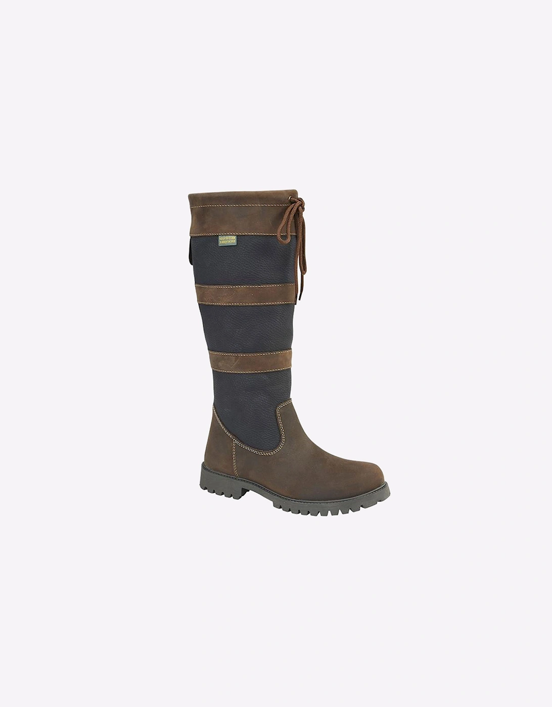 Woodland Whinfell Waterproof Tall Country Boot Womens Brown / Navy
