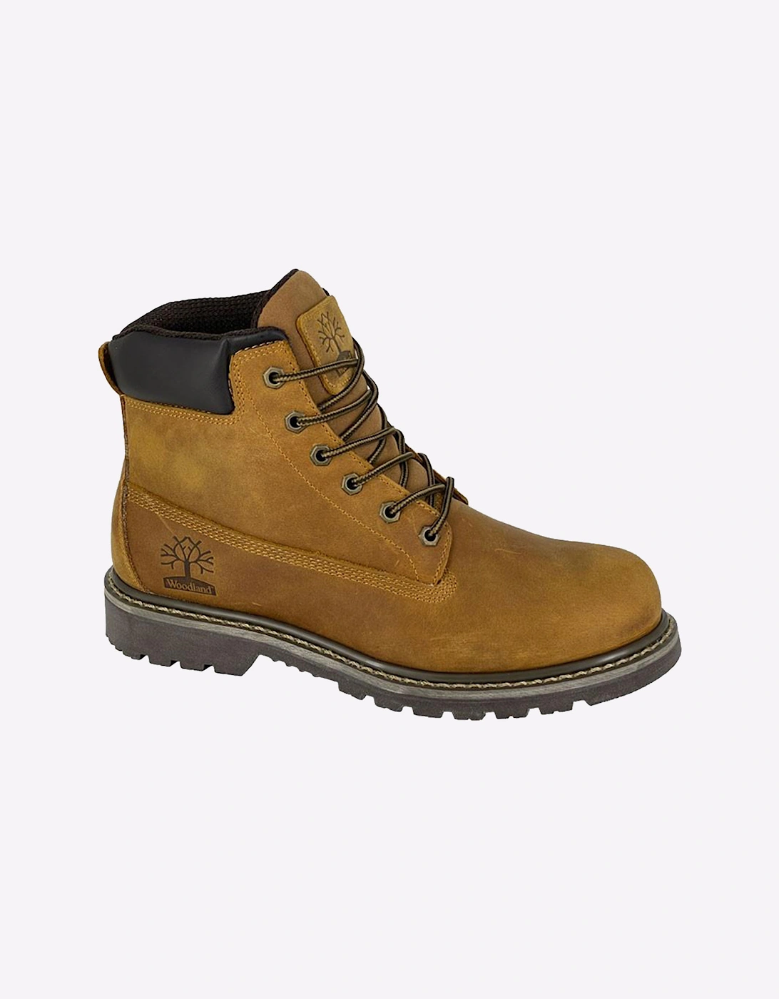 Woodland Bergen Utility Work Boot Mens Brown