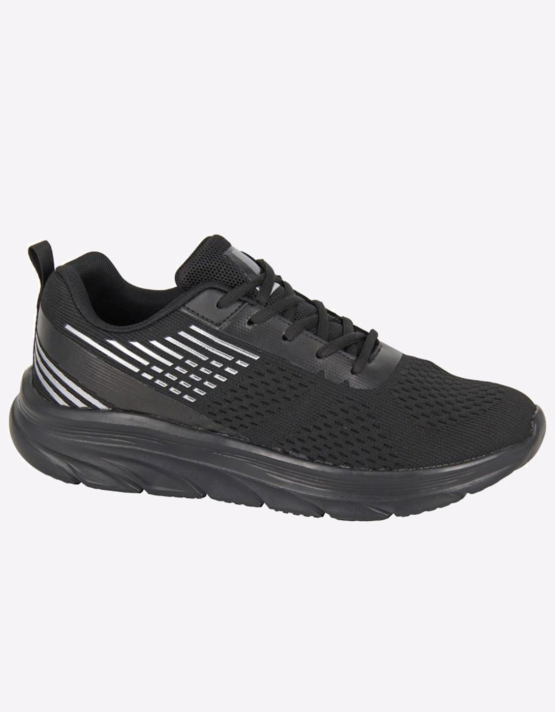 Dek Kestrel Memory Foam Mens Trainers Black
