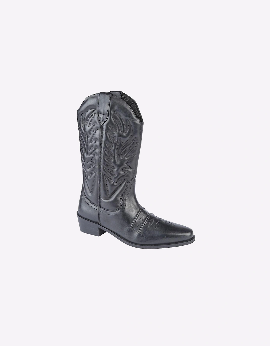 Woodland Clive Hi Western Cowboy Boots Mens Black