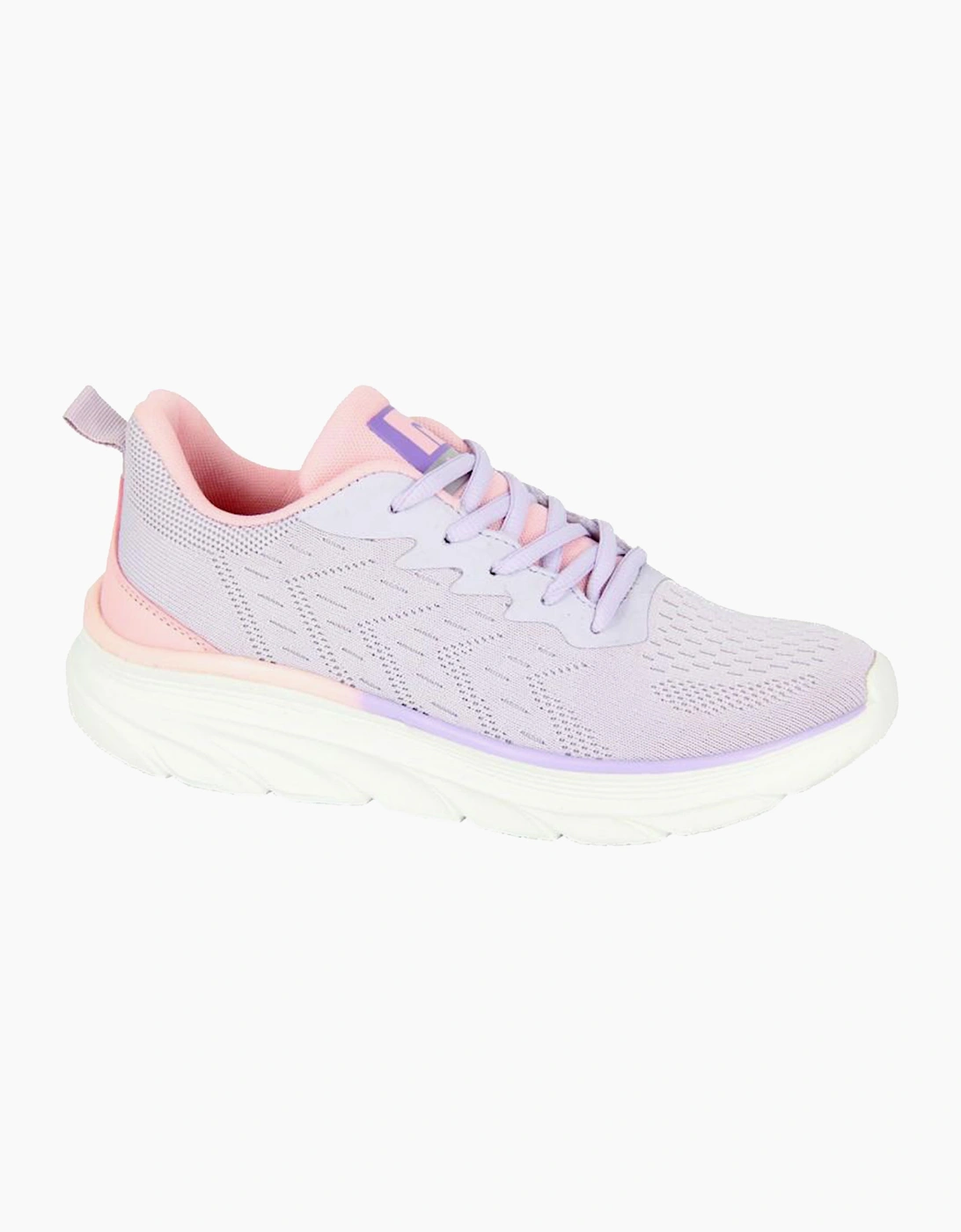 Dek Heron Memory Foam Womens Trainers Lilac Tint / Pink