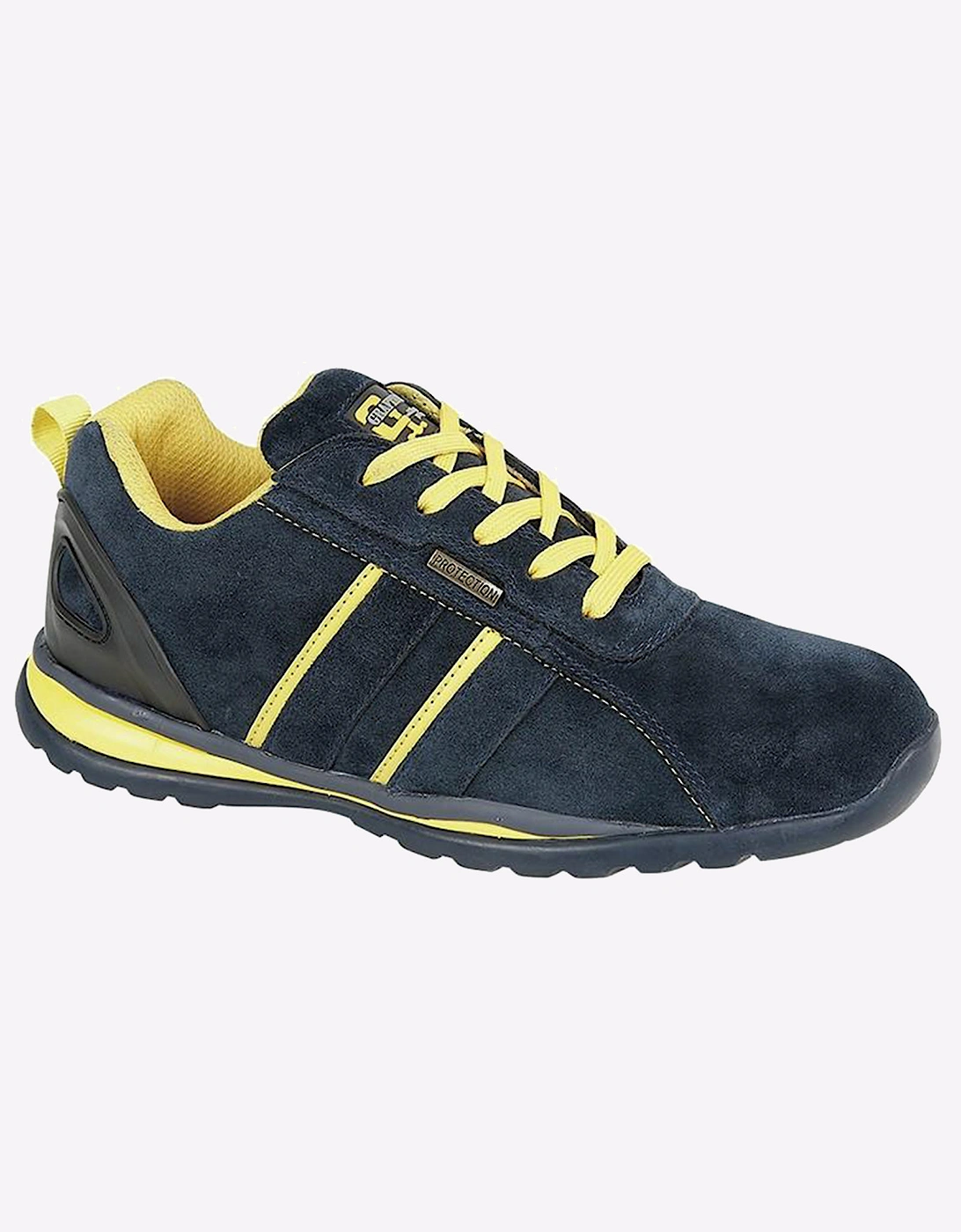 Grafters Delta Safety Trainers Mens Navy Blue/Yellow