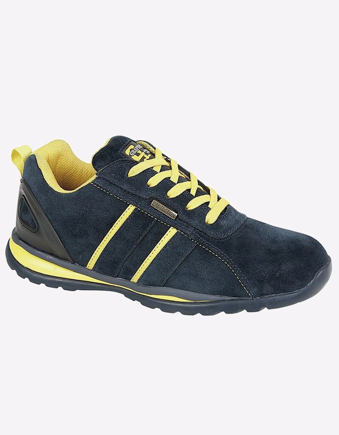 Grafters Delta Safety Trainers Mens Navy Blue/Yellow