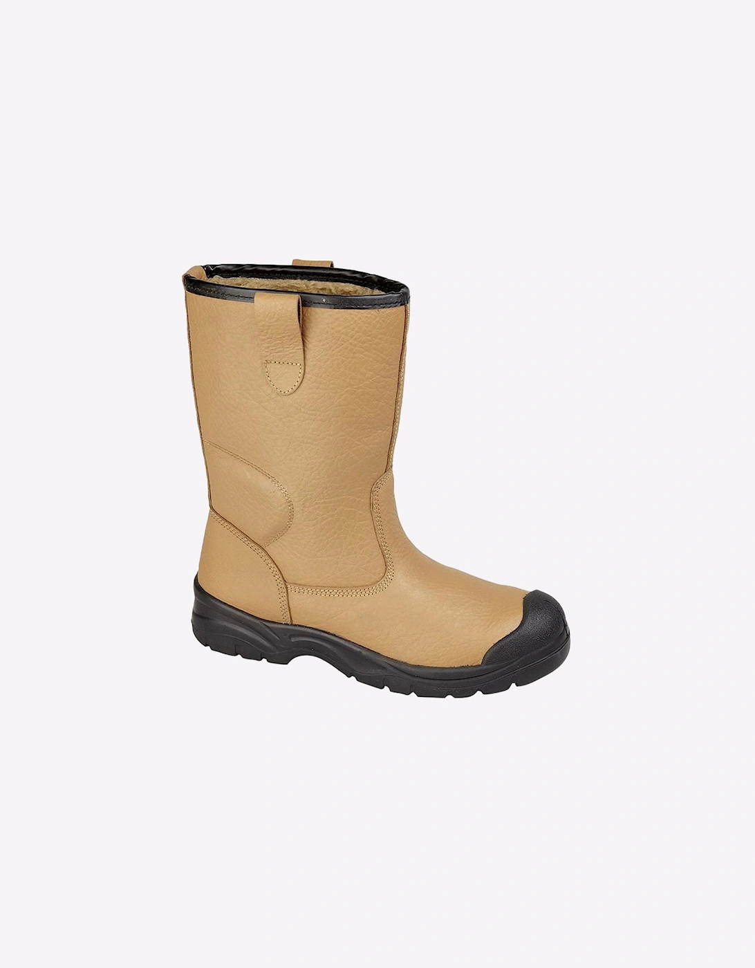 Grafters Raven Leather Safety Boots Mens Tan
