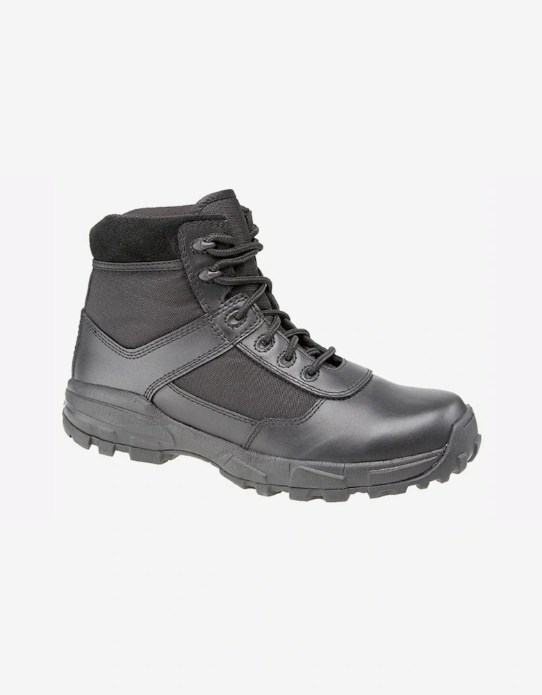 Grafters Nebraska Leather Mens Combat Boots Black
