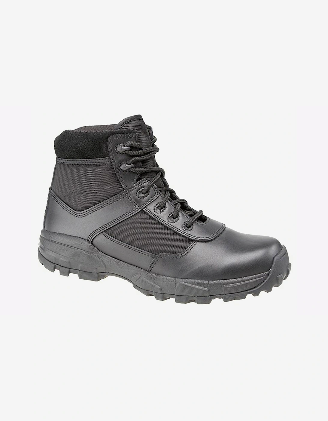 Grafters Nebraska Leather Mens Combat Boots Black