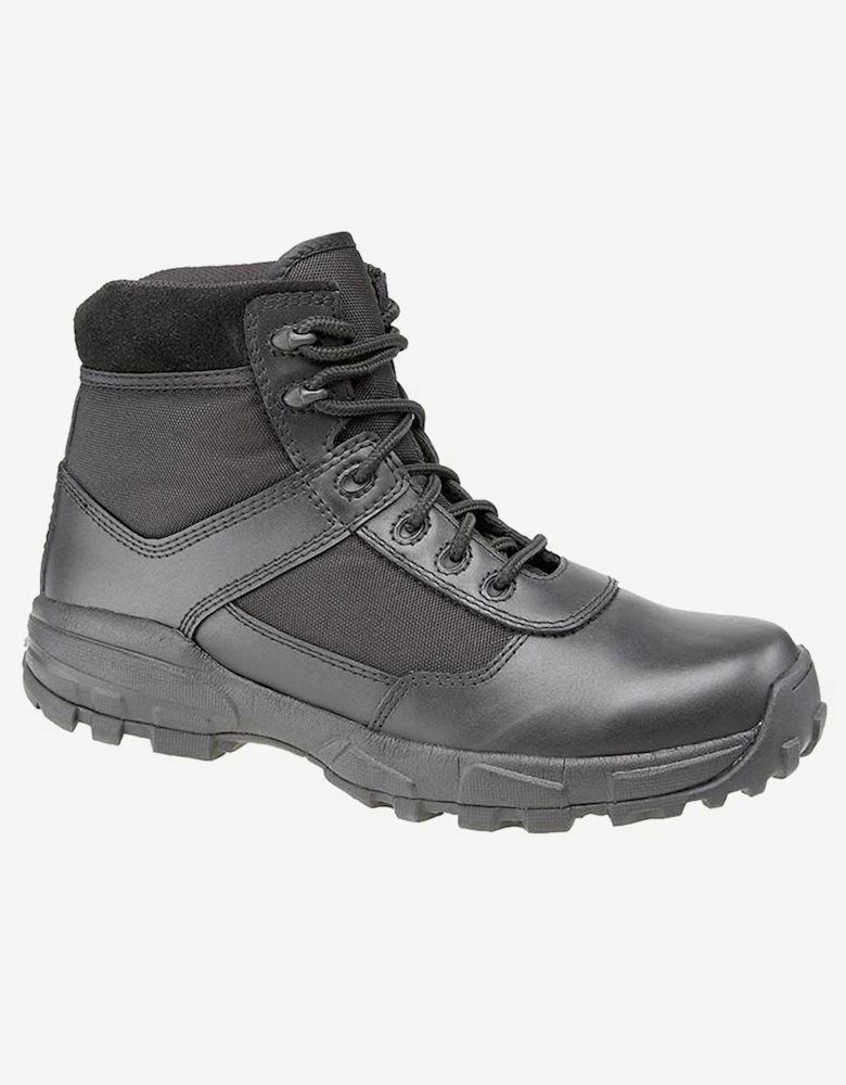 Grafters Nebraska Leather Mens Combat Boots Black