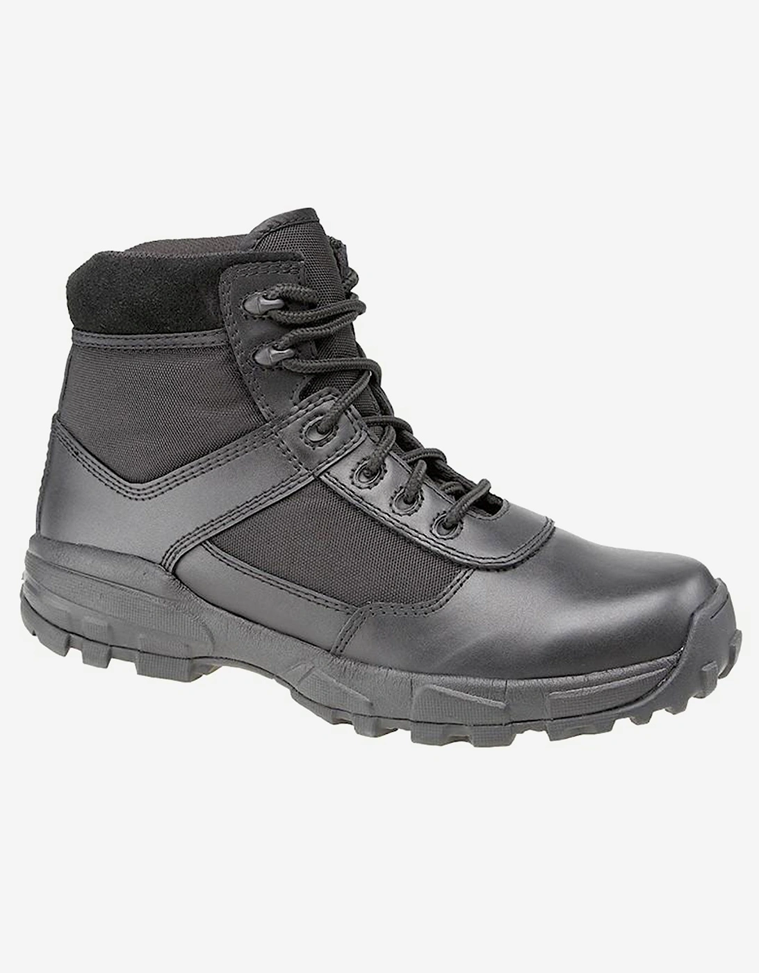 Grafters Nebraska Leather Mens Combat Boots Black