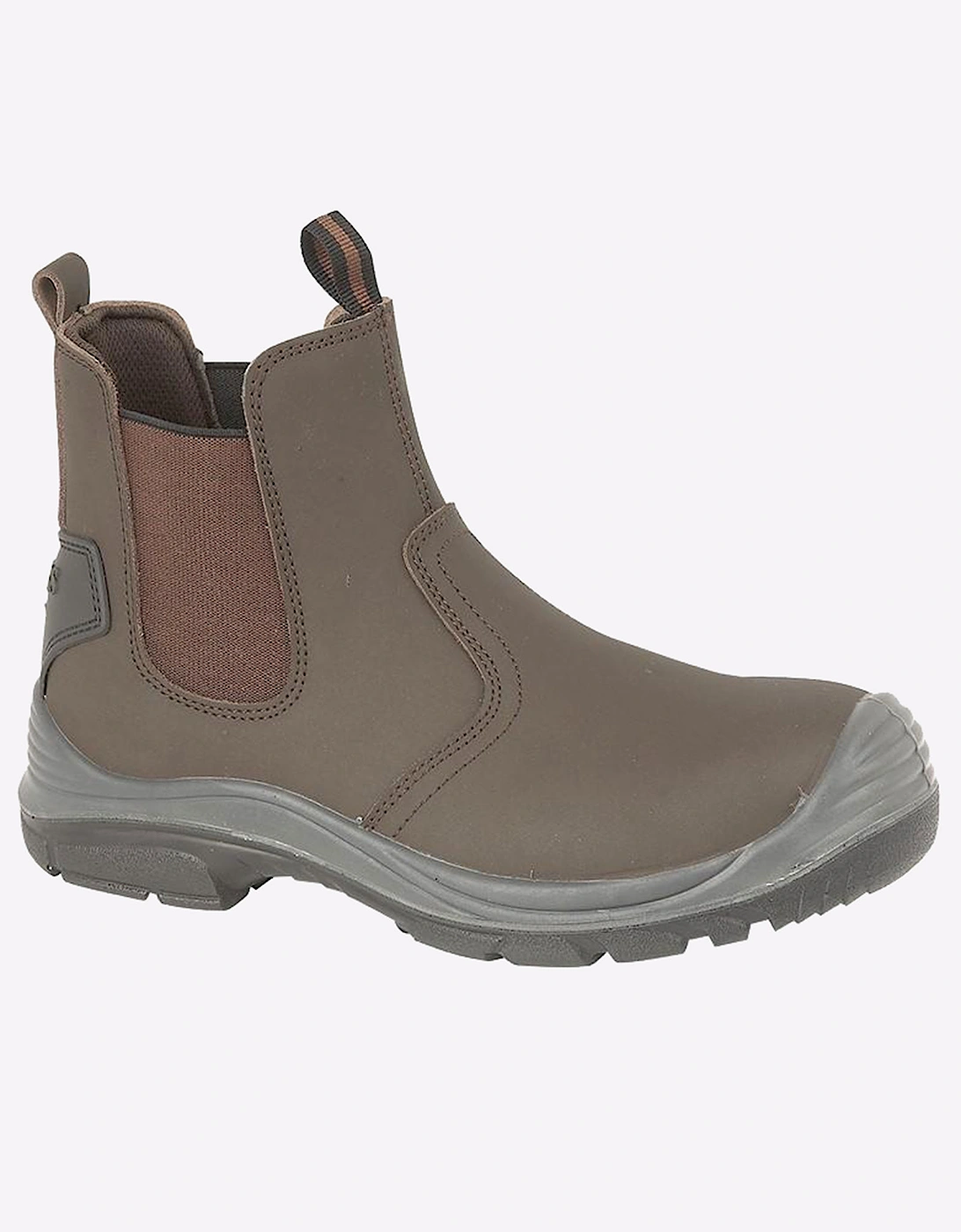 Grafters Goodwin Safety Boot Leather Mens Brown