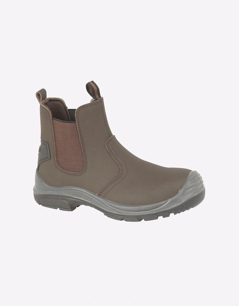 Grafters Goodwin Safety Boot Leather Mens Brown