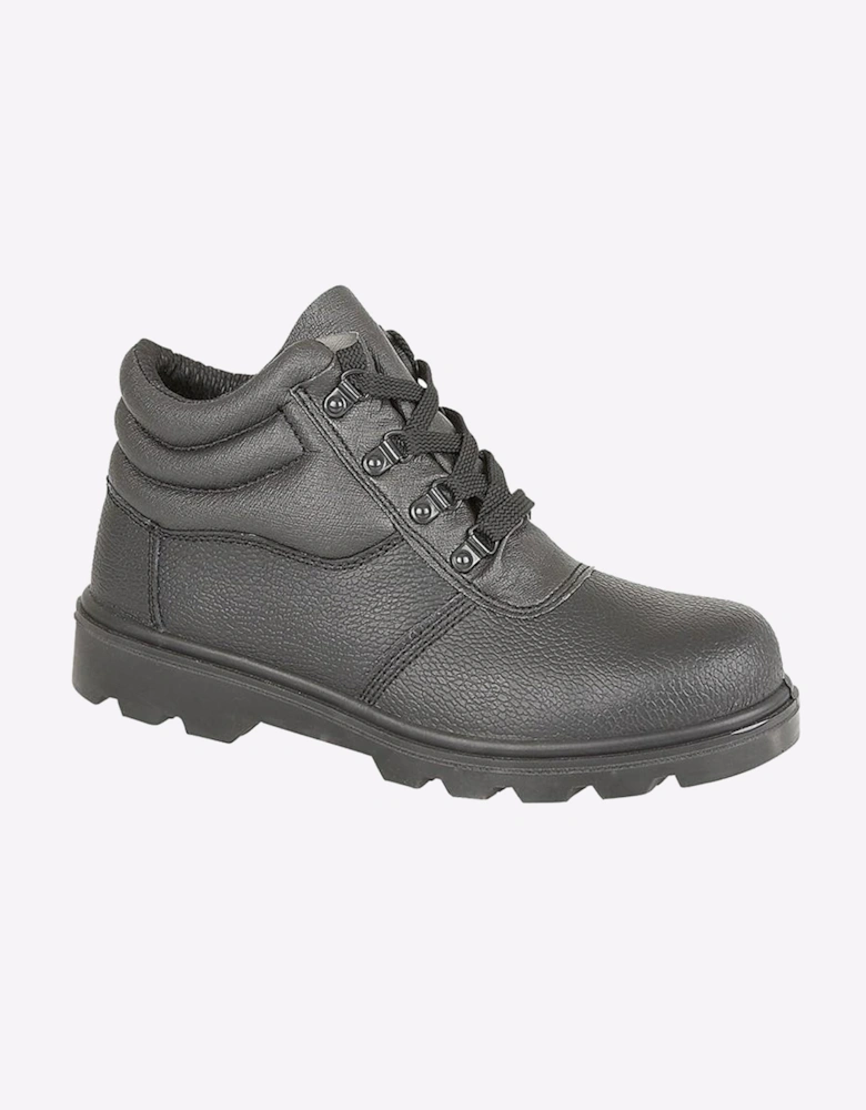 Grafters Cruz Leather Safety Boots Mens Black