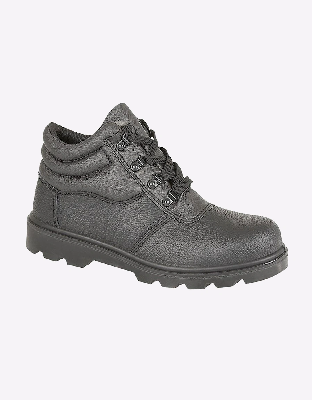 Grafters Cruz Leather Safety Boots Mens Black