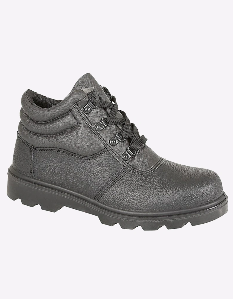 Grafters Cruz Leather Safety Boots Mens Black