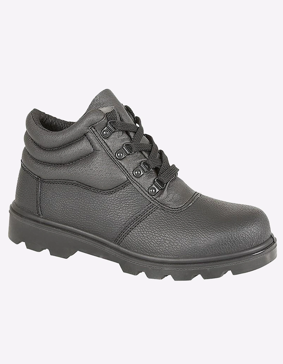 Grafters Cruz Leather Safety Boots Mens Black