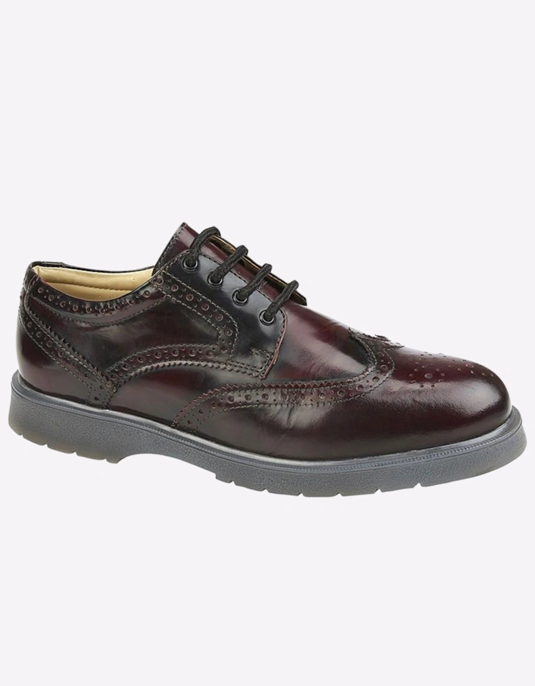 Grafters Woolsington Leather Mens Burgundy