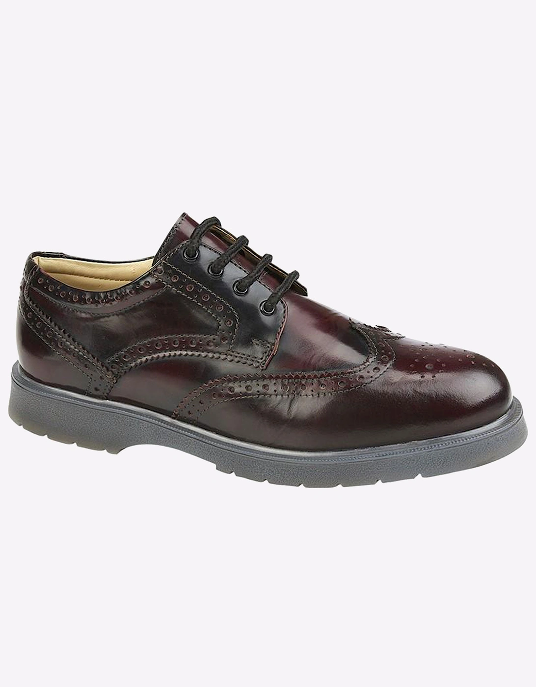 Grafters Woolsington Leather Mens Burgundy
