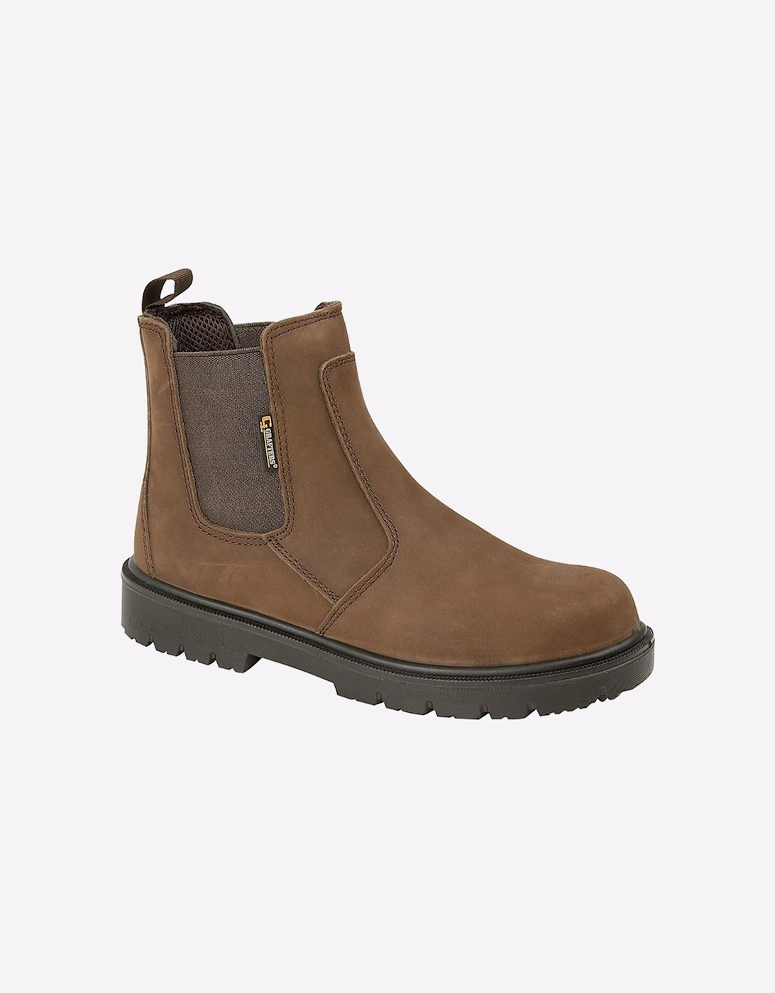Grafters San Diego Water Resistant Safety Boots Mens Brown