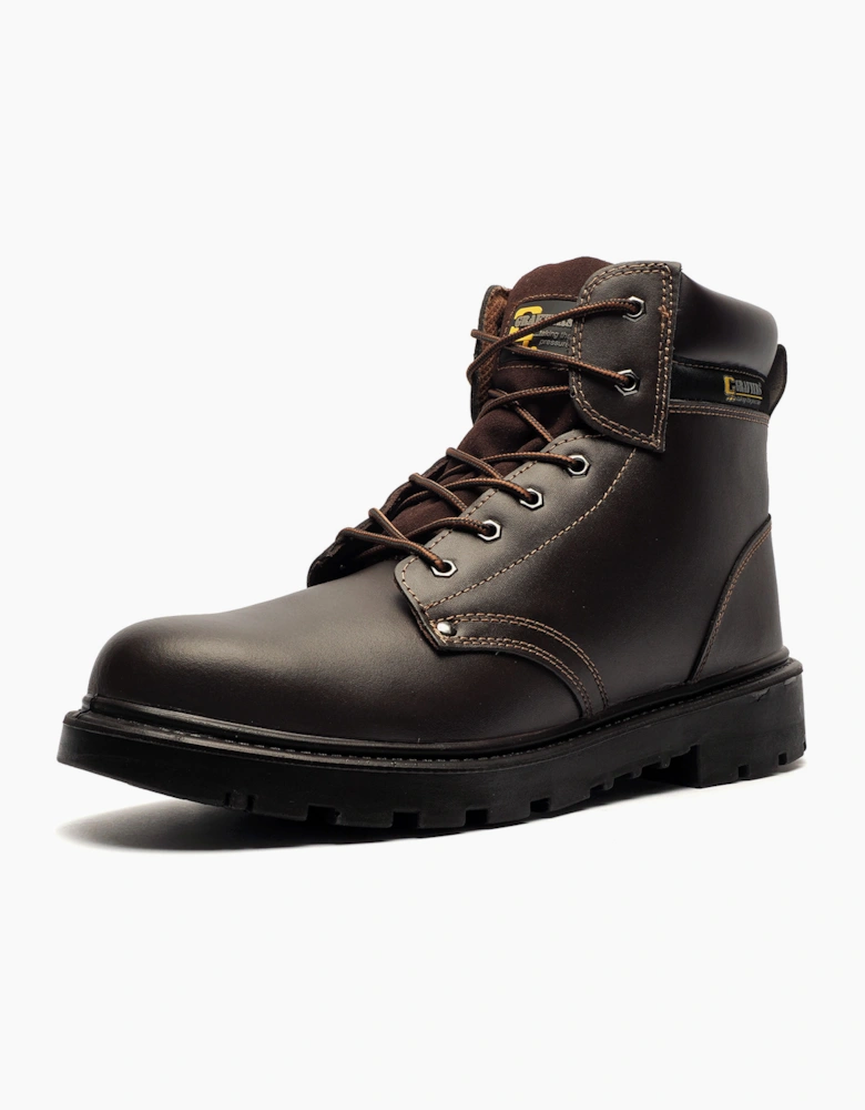Grafters Apprentice Safety Boots Mens Brown