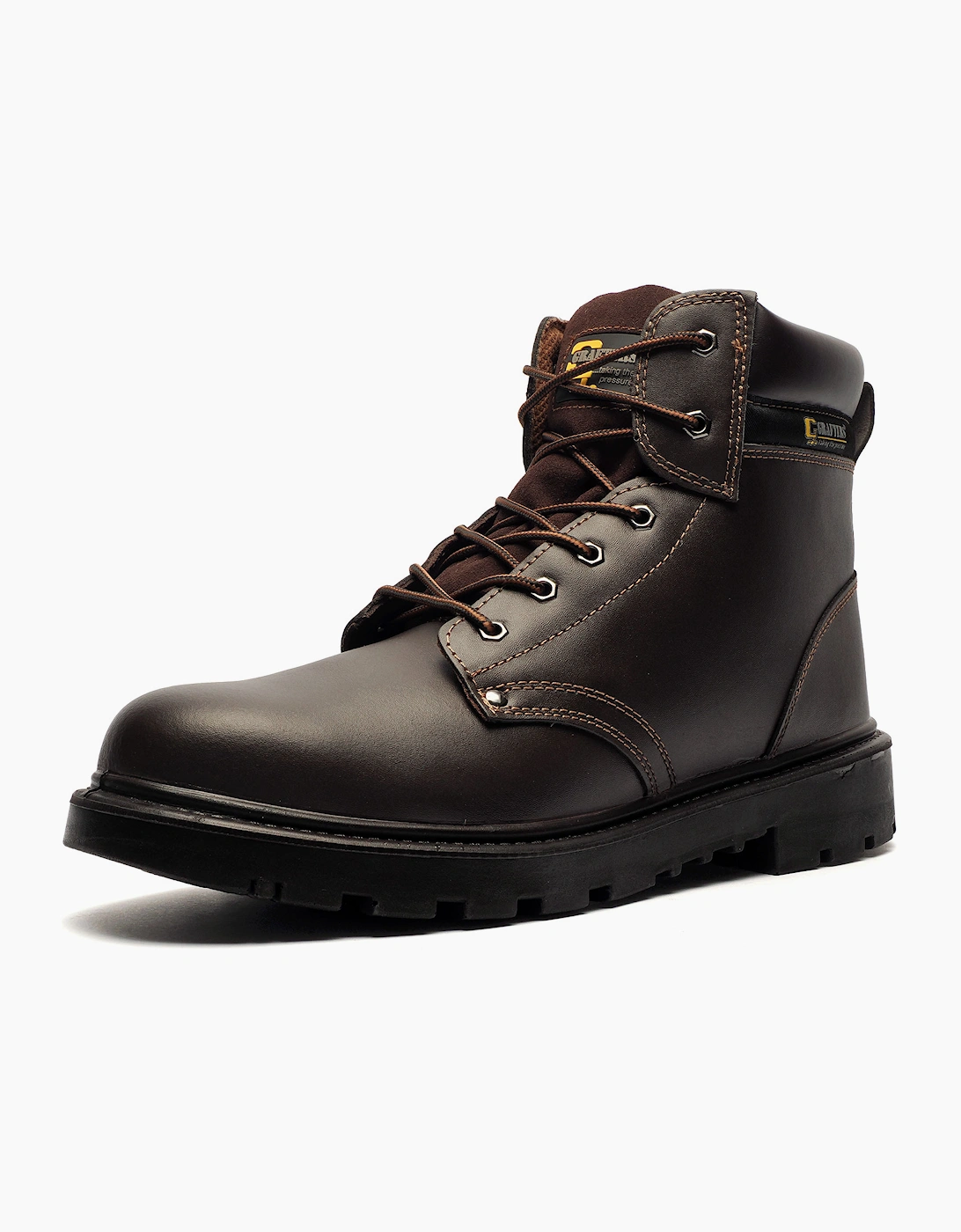Grafters Apprentice Safety Boots Mens Brown