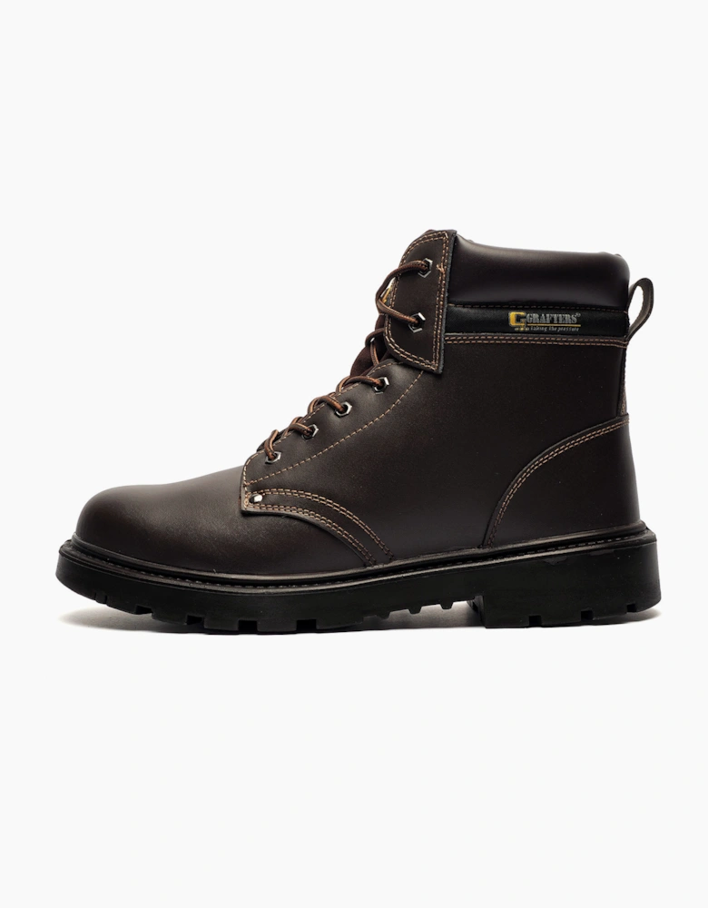 Grafters Apprentice Safety Boots Mens Brown