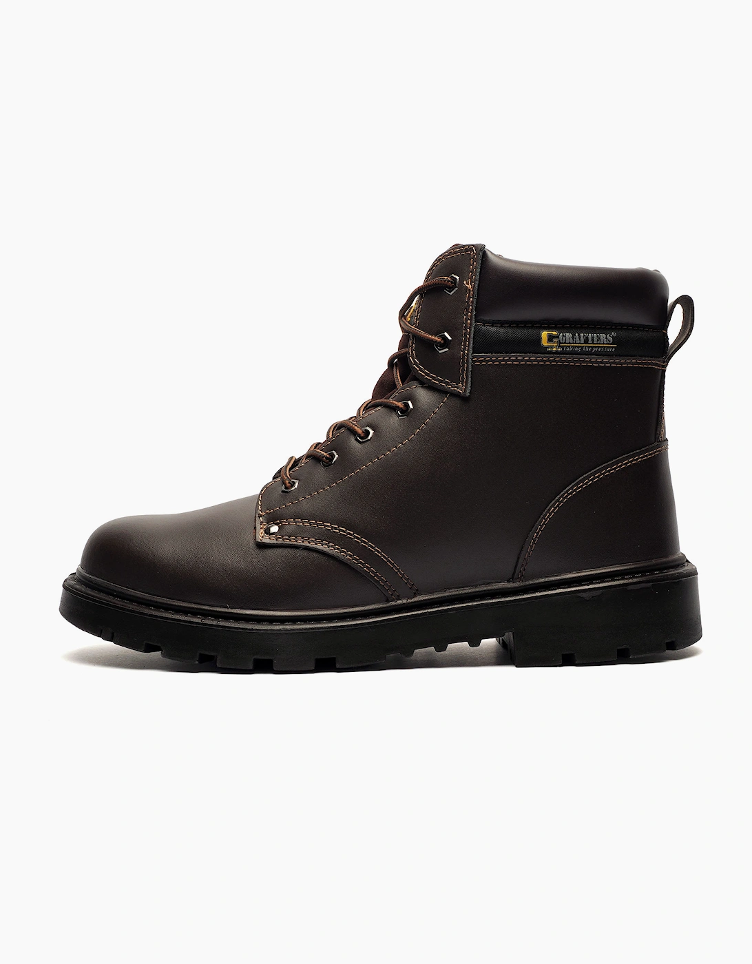 Grafters Apprentice Safety Boots Mens Brown